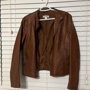 Vintage vegan leather jacket